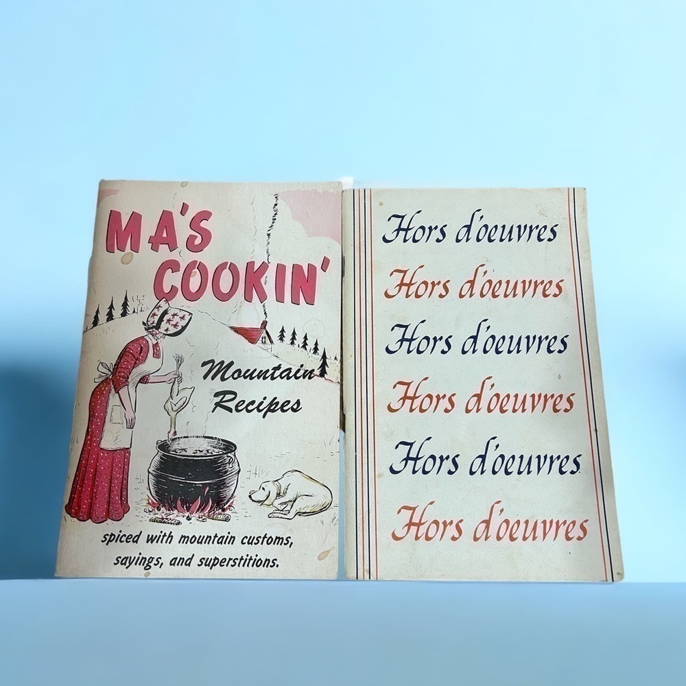 Vintage Ma’s Cookin’ Hors d’oeuvres Cookbooks Bundle Lot Paperback